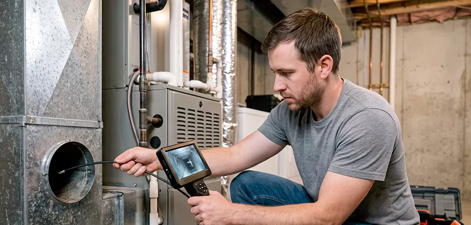 Air Duct Camera Inspection in Denton, TX