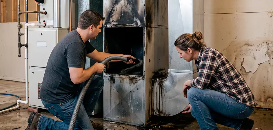 Fire and Flood Duct Restoration in Denton, TX