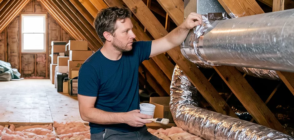 Duct Board Leak Repair in Denton