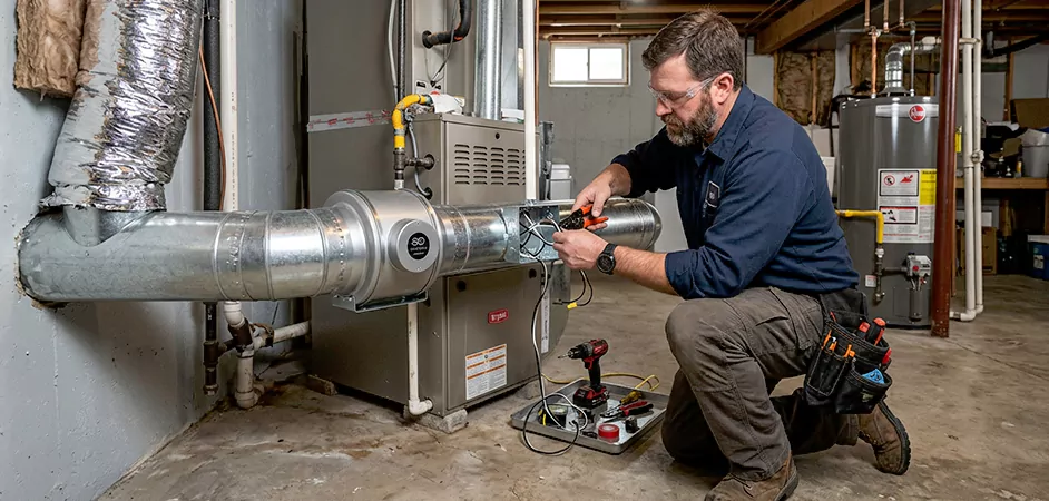 Booster Fan Installation in Denton