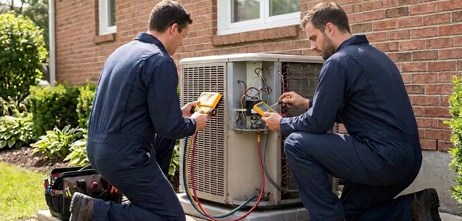 Heat Pump Inspection in Denton