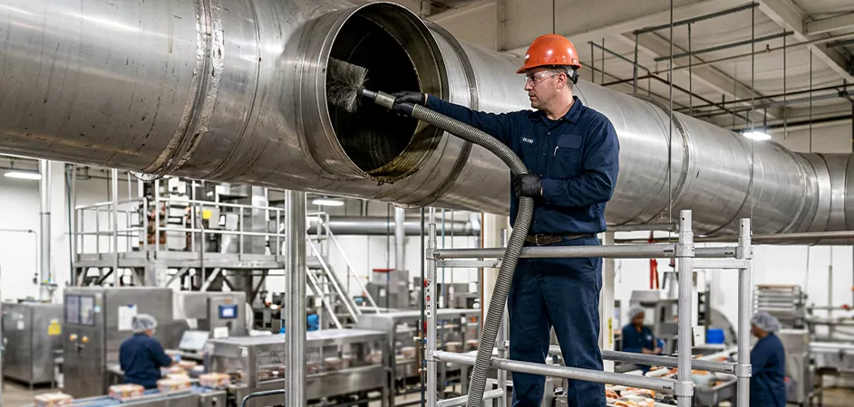 Food Processing Facility Duct Cleaning in Denton