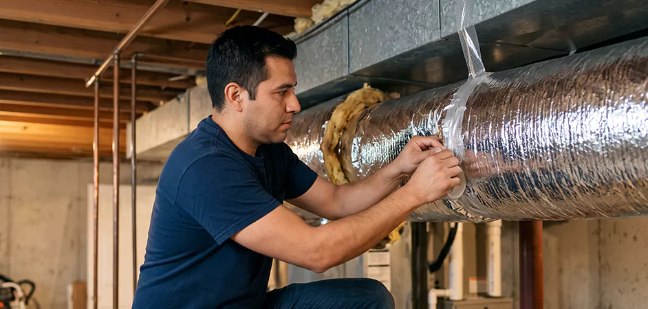 Duct Insulation Upgrade in Denton