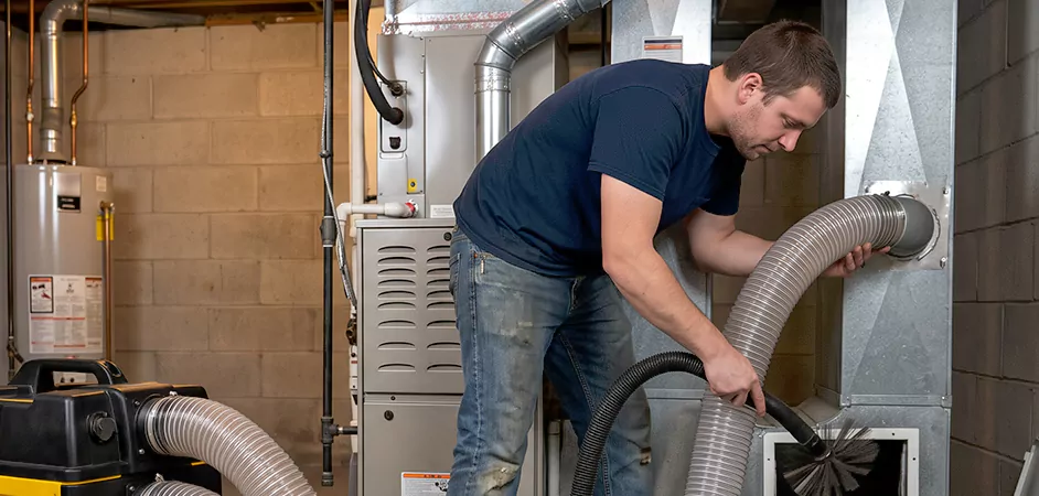 Negative Pressure Duct Cleaning for Large and Long Duct Systems in Denton