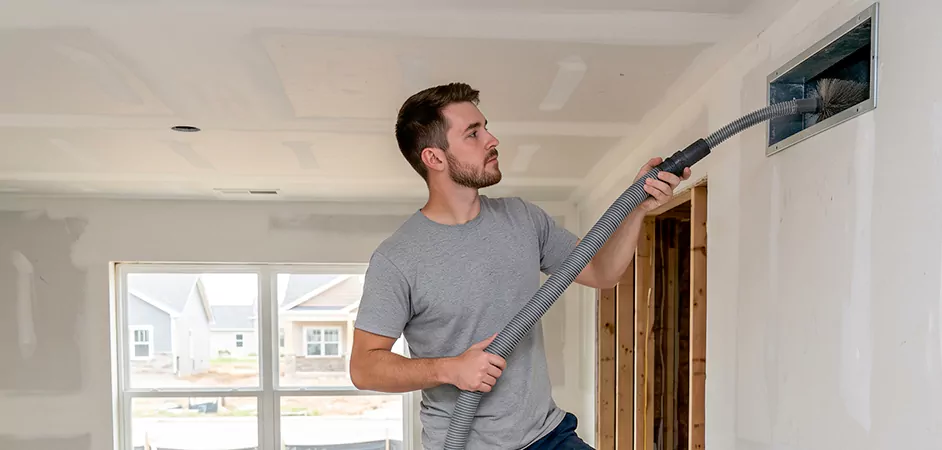 Multifamily New Construction Duct Cleaning in Denton