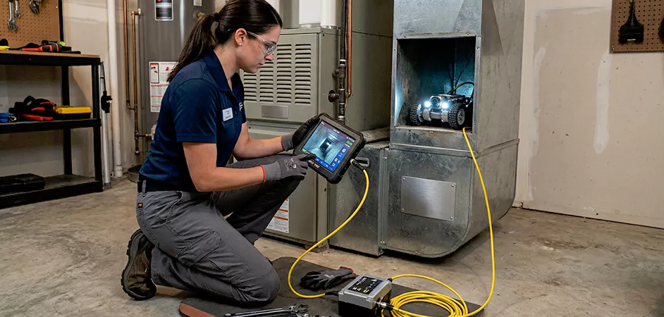 Robotic Duct Inspection in Denton