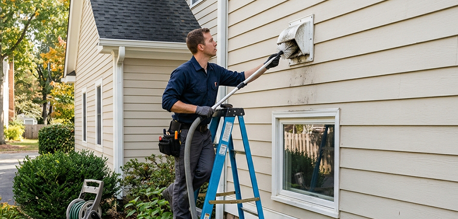 Exterior Vent Cap Cleaning in Denton